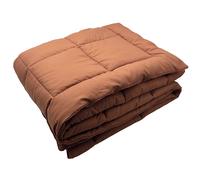 Dessus de lit polyester microfibre 240x220 cm LAZY orange ocre