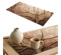 Dessus de Meuble 100x50 cm | Rectangulaire | Décoré | Bords Polis | Succursales principales | Verre Trempé | Multi-usages | Décoration pour Cuisine et Salon | Patins Antidérapants Inclus