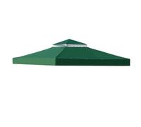 Dessus de remplacement d'auvent, couvertures de tonnelle pop-up à deux niveaux de remplacement avec Velcros, protection UV imperméable, abri extérieur pour grill, patio, événement, vert 300*300*260cm