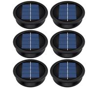 Dessus de remplacement pour lampe solaire, paquet de 6, 2, 2 pouces, blanc