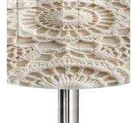 Dessus de Table ø 50 cm | Imprimé Décoratif | Résistant aux Rayures | dentelle décorative | Plusieurs Tailles | Bords Polis | Verre Trempé | pour Table à Manger, Table Basse et Bureau