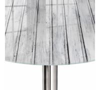 Dessus de Table ø 50 cm | Imprimé Décoratif | Résistant aux Rayures | texture bois | Bords Polis | pour Table à Manger, Table Basse et Bureau | Verre Trempé | Plusieurs Tailles