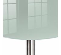 Dessus de Table ø 60 cm | Imprimé Décoratif | Résistant aux Rayures | Menthe claire | Verre Trempé | Bords Polis | pour Table à Manger, Table Basse et Bureau | Plusieurs Tailles