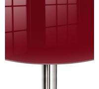 Dessus de Table ø 70 cm | Imprimé Décoratif | Résistant aux Rayures | Bordeaux vif | Bords Polis | pour Table à Manger, Table Basse et Bureau | Plusieurs Tailles | Verre Trempé