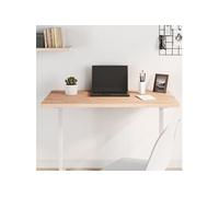 vidaXL Dessus de table – Plateau de bureau 100×60×2,5 cm Rectangulaire Bois massif de hêtre