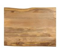 Vidaxl Dessus De Table 100x80x2,5 Cm Bord Vivant Bois Massif Manguier Multicolore