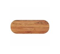 Vidaxl Dessus De Table 110x40x2,5 Cm Ovale Bois Massif D'acacia Multicolore