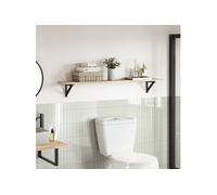 vidaXL Dessus de table 140x20x2 cm rectangulaire Bois massif d'acacia Marron