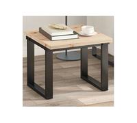 vidaXL Dessus de table carré 50x50x2,5 cm – Bois de pin massif – Multicolore