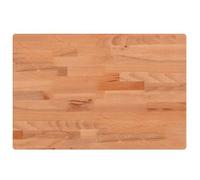 vidaXL – Dessus de table 60x40x4 cm – Rectangulaire en bois massif de hêtre Marron