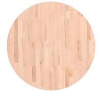 Vidaxl Dessus De Table Ø70x2,5 Cm Rond Bois Massif De Hêtre Multicolore