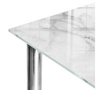 Dessus de Table 80x60 cm | Imprimé Décoratif | Résistant aux Rayures | Élégance du marbre | Bords Polis | Plusieurs Tailles | pour Table à Manger, Table Basse et Bureau | Verre Trempé