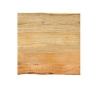 Dessus de table 80x80x2,5 cm bord vivant bois massif manguier