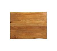 vidaXL Dessus de table 90 x 80 x 3,8 cm - bord vivant, bois massif manguier - multicolore
