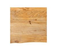Dessus de table à bord vivant 40x40x3,8 cm bois massif manguier, dessus de table en bois, dessus de table d'appoint, dessus de table à bord vif