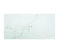 Dessus de table Blanc 100x50 cm 6 mm Verre trempé design marbre