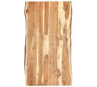 vidaXL Dessus de Table Plateau de Table de Salle à Manger Tablette de Table à Dîner Dessus de Table de Repas 120x(50-60) x3,8 cm Bois d'Acacia Massif
