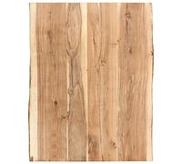 Dessus de table Bois d acacia massif 80x(50 60)x3,8 cm