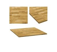vidaXL Dessus de table Bois de chêne massif Carré 23 mm 80x80 cm