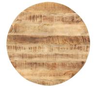 Dessus de table Bois de manguier solide Rond 15-16 mm 50 cm