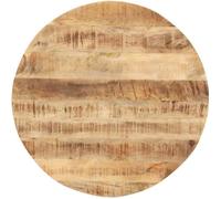 Dessus de table Bois de manguier solide Rond 15-16 mm 60 cm