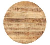 vidaXL Dessus de table rond en bois de manguier solide 70 cm 15–16 mm Marron