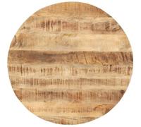 vidaXL Dessus de table rond en bois de manguier massif 40 cm 25-27 mm Marron 286004