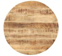 Dessus de table Bois de manguier solide Rond 25-27 mm 80 cm