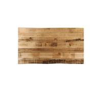 Dessus de table bord vivant 100x60x3,8 cm bois de manguier brut