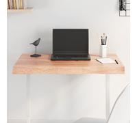 Dessus de Table Bordure Assortie Remplacement Bois de Chêne Massif vidaXL