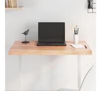 Dessus de Table Bordure Assortie Remplacement Bois de Chêne Massif vidaXL