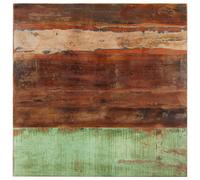 Dessus De Table Carré En Bois De Récupération 80x80 Cm - Vidaxl - 286051 - Laqué - Marron - Campagne