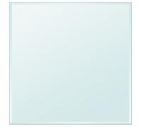 vidaXL Dessus de table carré en verre trempé 800 x 800 mm