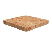 vidaXL Dessus de table carré Marron clair 40x40x4 cm Bois chêne traité