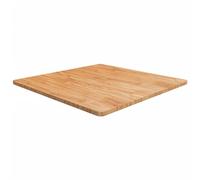 vidaXL Dessus de table carré Marron clair 90x90x2,5 cm Bois chêne traité