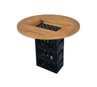 Dessus de table de bière Teck 70 cm