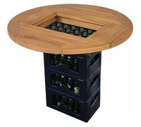 Dessus de table de bière - vidaXL - 70 cm - Bois massif - Marron - Droit
