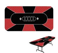Dessus de table de poker, housse de table de jeu,Grand tapis de de jeu 120x60cm - Couvertures de Table de cartes antidérapantes, tapis de Table de Poker pour Texas Holdem Poker, jeux de cartes