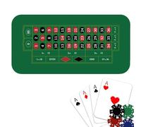 Dessus de Table de Poker, Housse de Table de Jeu,Grands Plateaux de de Poker 120x60cm | Couvertures de Table de Cartes antidérapantes, Tapis de Table de Poker pour Texas Holdem Poker, Jeux de ca