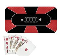 Dessus de table de poker, housse de table de jeu,Grands plateaux de de poker 120x60cm - Couvertures de Table de cartes antidérapantes, tapis de Table de Poker pour Texas Holdem Poker, jeux de ca