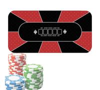 Dessus de table de poker, housse de table de jeu - Tapis de poker Holdem 120x60cm,Couvertures de Table de cartes antidérapantes, tapis de Table de Poker pour Texas Holdem Poker, jeux de cartes