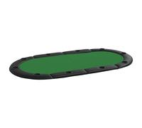Dessus De Table De Poker Pliable 10 Joueurs Vert 208x106x3 Cm Vidaxl Vidaxl Vert