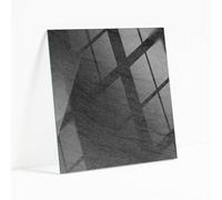 Dessus de Table de Remplacement Carré 50x50 cm | Plaque de Sécurité | Installation Facile | avec Coussinets Antidérapants | Bords Polis | Idéal pour Le Bureau | Style Moderne - Pierre Naturelle
