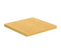 Dessus de Table en Bambou 60 x 60 x 2,5 cm Plateau Naturel Verni | Bambou durable, bords arrondis, surface vernie facile à nettoyer, usage polyvalent, pièce unique