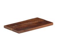 Dessus de table en bois 50x20x3,8 cm Rectangulaire en Bois avec | Bois massif recyclé, plateau rectangulaire, charme rustique, nettoyage facile, utilisation universelle