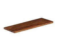 Dessus de table en bois 70x20x3,8 cm Rectangulaire Bois massif avec | Fabriqué à la main, grain unique, style rustique, nettoyage facile, combinaison universelle avec les bases
