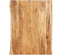 Dessus de table en bois d'acacia massif - JILI - Rectangulaire - 80 cm - Finition laquée