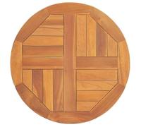 Dessus de table en bois de teck solide rond 50 cm - VidaXL