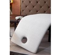 Dessus de table en mousse à mémoire de forme de 3 cm d'épaisseur - Appui-tête carré/rond/trapézoïdal pour tables de 70 x 190 cm - Rembourrage de soutien ultime pour plus de confort