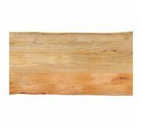 vidaXL Dessus de table bord vivant en bois massif de manguier 100 x 60 x 2,5 cm Multicolore